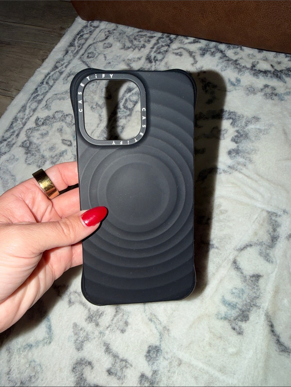 Casetify Black Ripple Wave iPhone 15 ProMax Case